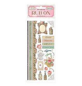 Stamperia Rub-on cm 10,16x21,6 - Rose Parfum borders and parfumes