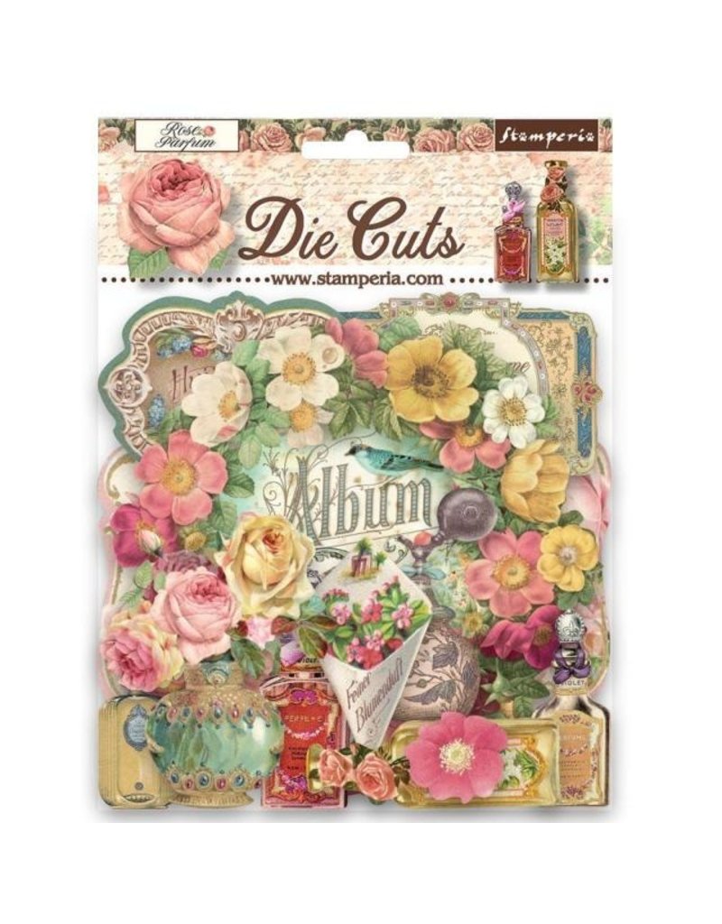 Stamperia Die cuts assorted - Rose parfum