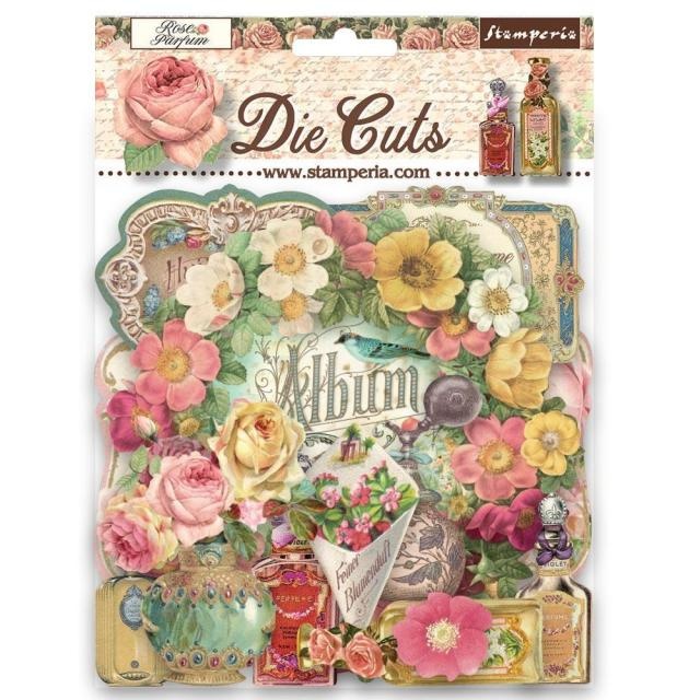 Stamperia Die cuts assorted - Rose parfum