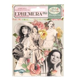 Stamperia Ephemera - Rose Parfum frames and ladies