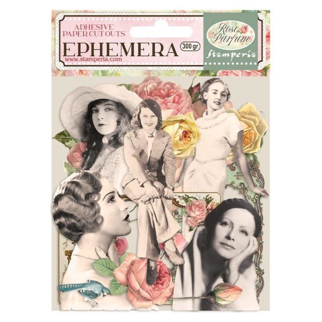 Stamperia Ephemera - Rose Parfum frames and ladies