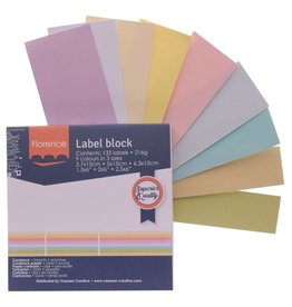 Florence • Labelblok 216g Pastels