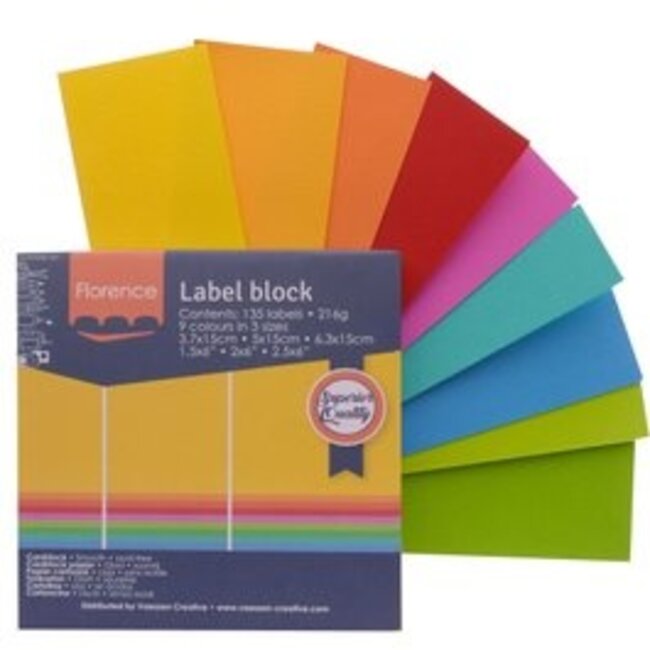 Florence • Labelblok 216g Brights