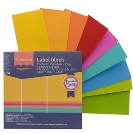 Florence • Labelblok 216g Brights