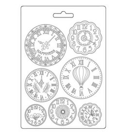 Stamperia Soft Mould A5 - Create Happiness Welcome Home, clocks
