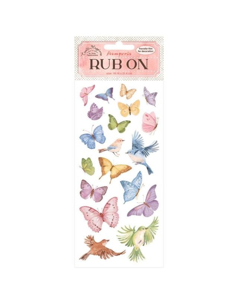 Stamperia Rub-on cm 10,16x21,6 - Create Happiness Welcome Home butterflies