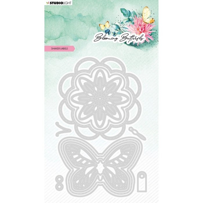 Studio Light Studio Light • Blooming Butterfly Snijmallen Shaker Labels