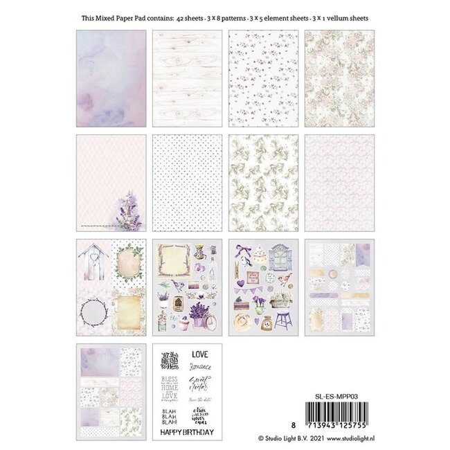 Studio Light Studio Light • Essentials mixed paper pad pattern paper Nr.3