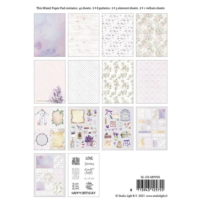 Studio Light Studio Light • Essentials mixed paper pad pattern paper Nr.3