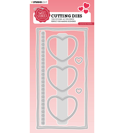Studio Light SL Cutting Die Slimline hearts Sweet Stories nr.458