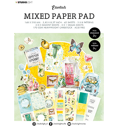 Studio Light SL Mixed Paper Pad Fresh Citrus Essentials nr.21