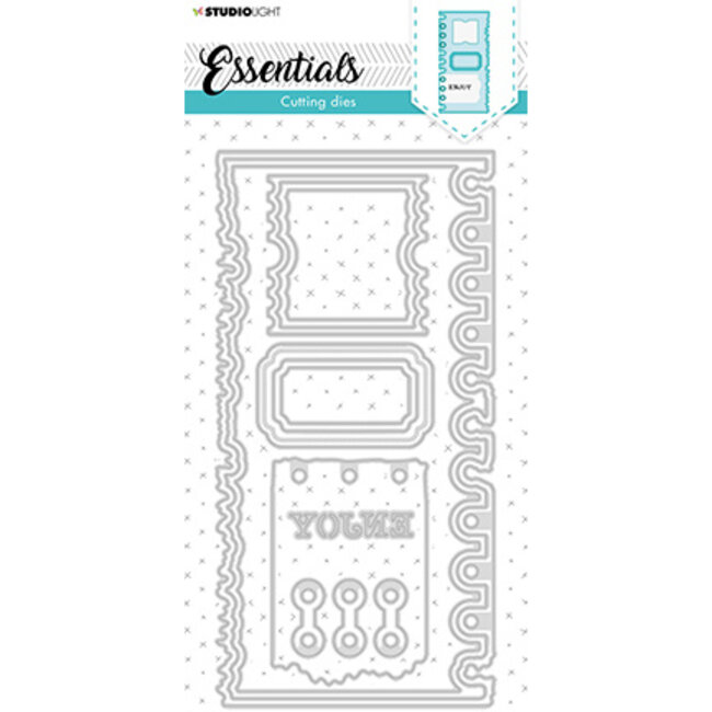 Studio Light SL Cutting Die Slimline page ticket Essentials 105x210mm nr.81