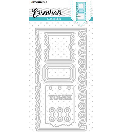 Studio Light SL Cutting Die Slimline page ticket Essentials 105x210mm nr.81