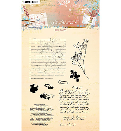 Studio Light JMA Clear Stamp Inky notes Write Your Story nr.210