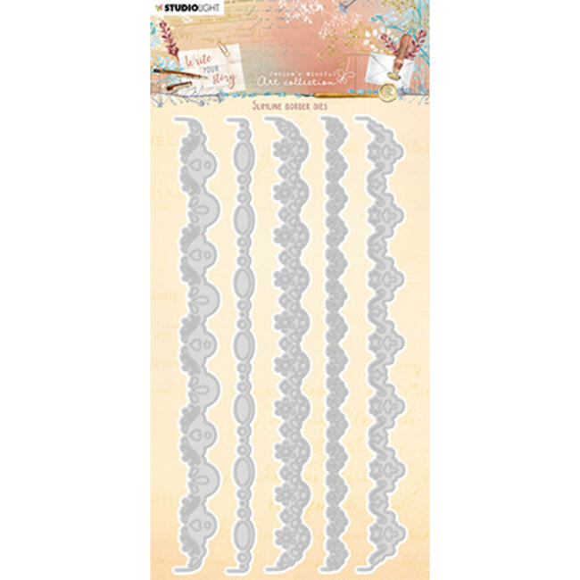 Studio Light JMA Cutting Die Slimline border Die Write Your Story nr.202