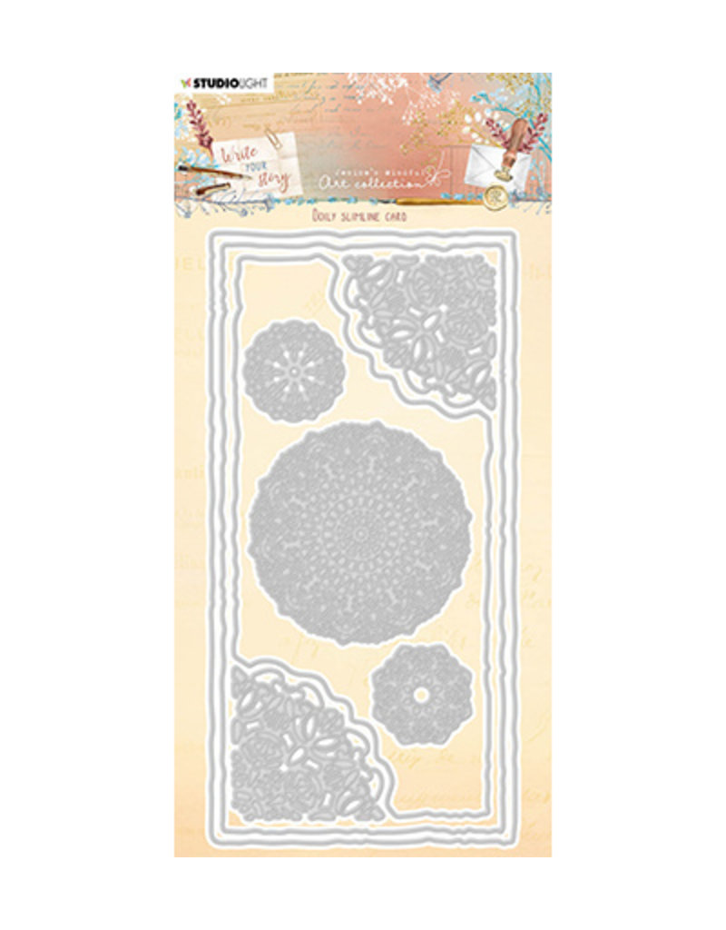 Studio Light JMA Cutting Die Doily slimline card Write Your Story nr.200