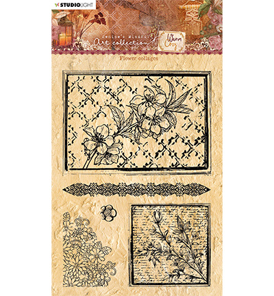 Studio Light JMA Clear Stamp Flower collages Warm & Cozy 148x210mm nr.109