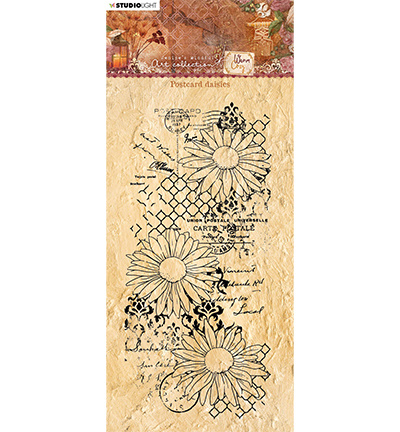 Studio Light JMA Clear Stamp Postcard daisies Warm & Cozy 105x210mm nr.108