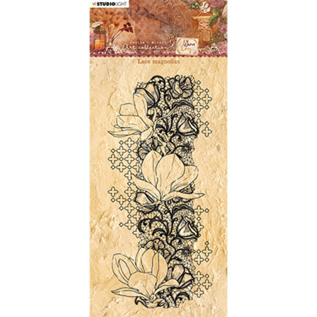 Studio Light JMA Clear Stamp Lace magnolias Warm & Cozy 105x210mm nr.107