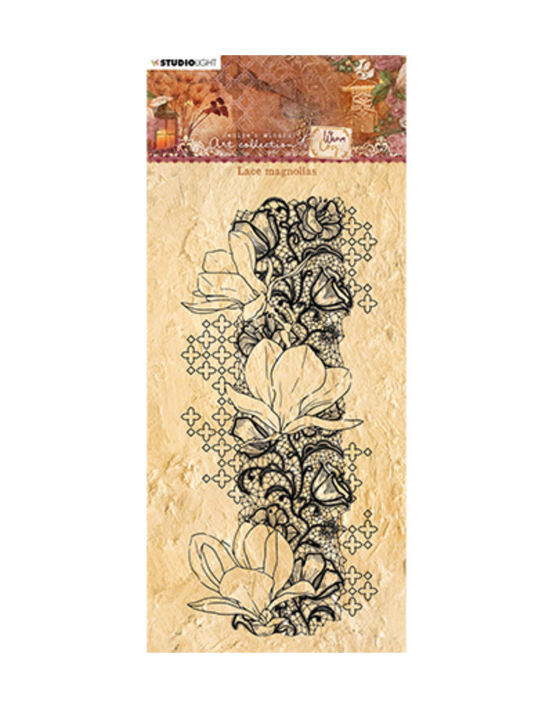 Studio Light JMA Clear Stamp Lace magnolias Warm & Cozy 105x210mm nr.107