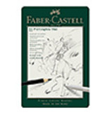faber Castell Graﬁetpotlood FC Pitt Mat Etui set 11st. Inhoud: 1x: HB, 2B, 4B, 6B, 8B, 10B, 12B,14B,