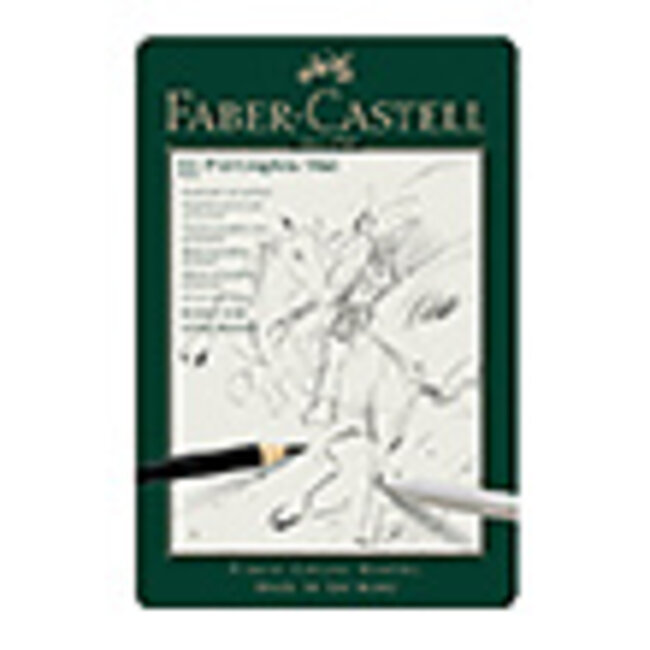 Faber Castell Graﬁetpotlood FC Pitt Mat Etui set 11st. Inhoud: 1x: HB, 2B, 4B, 6B, 8B, 10B, 12B,14B,