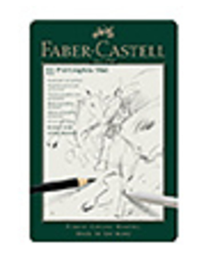 faber Castell Graﬁetpotlood FC Pitt Mat Etui set 11st. Inhoud: 1x: HB, 2B, 4B, 6B, 8B, 10B, 12B,14B,