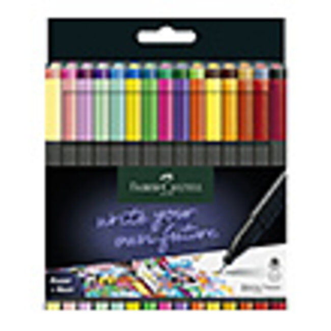 Faber Castell Fineliner FC Grip 0,4mm 30st. Pastel, Neon, Basic assorti
