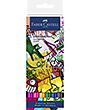 Faber Castell Duo aquarelmarker FC Goldfaber etui 6st. Graﬃti kleur nrs: 229, 208, 137, 228,