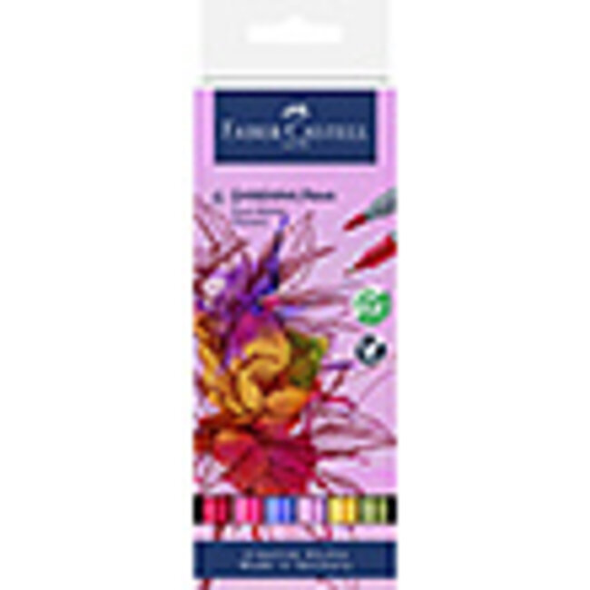 Faber Castell Duo aquarelmarker FC Goldfaber etui 6st. Flowers kleur nrs: 112, 229, 107,119,