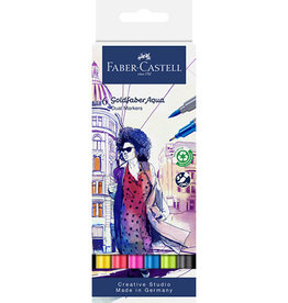 Faber Castell Duo aquarelmarker FC Goldfaber etui 6st. kleur nrs: 107, 122, 128, 449,