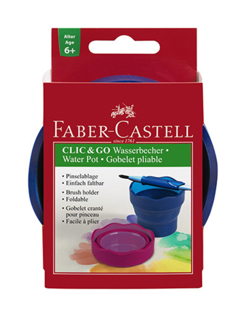 faber Castell Watercup Clic & Go blauw