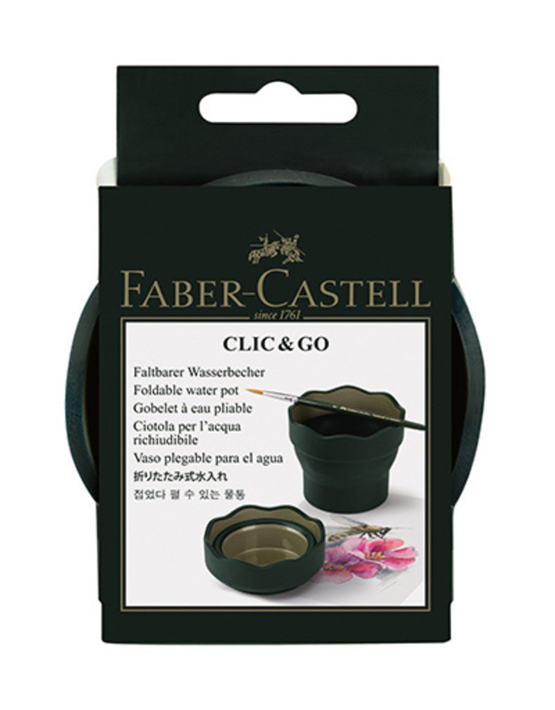 faber Castell Watercup Clic & Go donkergroen