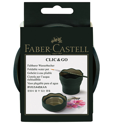 Faber Castell Watercup Clic & Go donkergroen