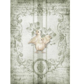 Decoupage Queen Decoupage Queen Grain Sack Chicks A4