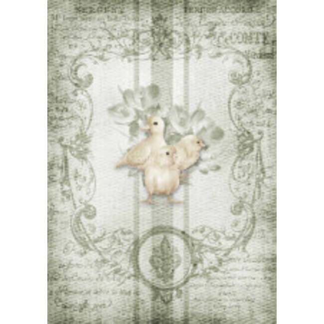 Decoupage Queen Decoupage Queen Grain Sack Chicks A4