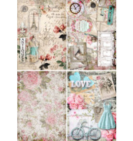 Decoupage Queen Decoupage Queen Shabby 4 Pack A4