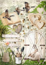 Decoupage Queen Decoupage Queen This Way for Spring A4