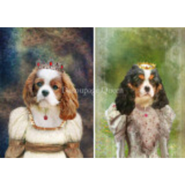 Decoupage Queen Roberta Marone - The Cavalier Ladies A4