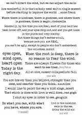 Decoupage Queen Ellen J Goods - Favorite Quotes A4