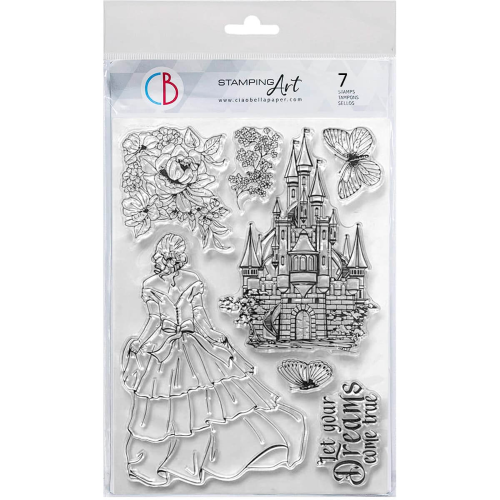 Ciao Bella Clear Stamp Set 6"x8" Once upon a time