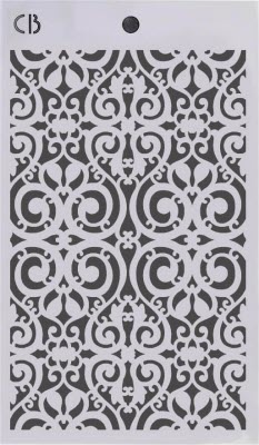 Ciao Bella Texture Stencil 5"x8" Filigree