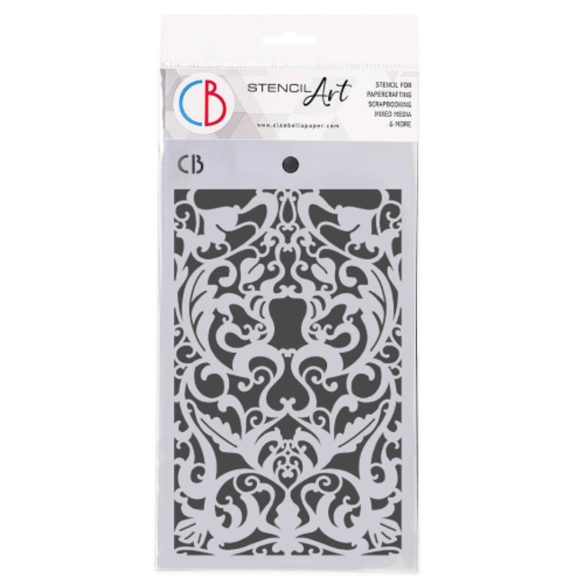 Ciao Bella Texture Stencil 5"x8" Secret coffer