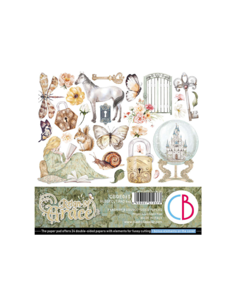 Ciao Bella Reign of  Grace Fussy Cut Pad 6"x6" 24/Pkg