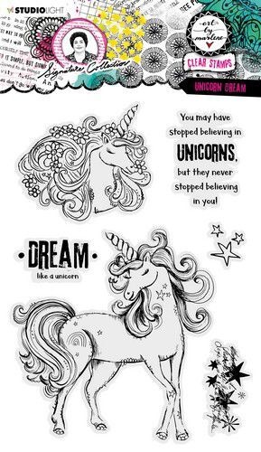 Studio Light ABM Clear Stamp Unicorn dream Signature Collection nr.404