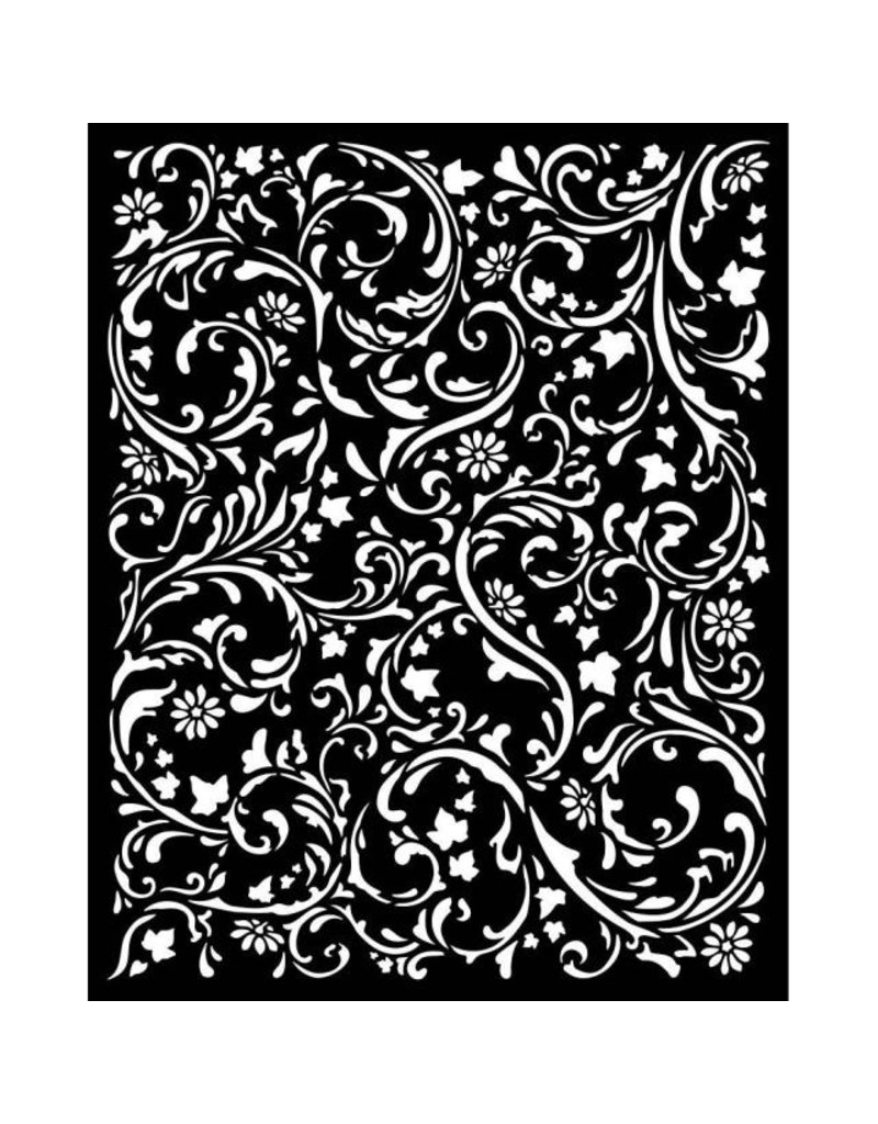 Stamperia Thick stencil cm 20X25 - Magic Forest swirls pattern