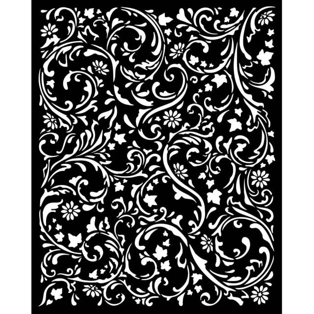 Stamperia Thick stencil cm 20X25 - Magic Forest swirls pattern