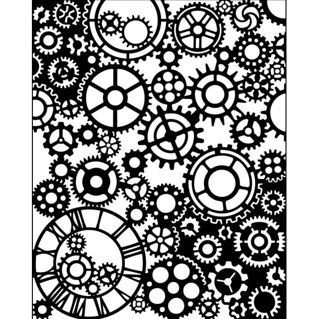 Stamperia Thick stencil cm 20X25 - Magic Forest mechanisms