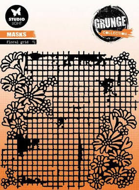 Studio Light SL Mask Floral grid Grunge collection nr.179