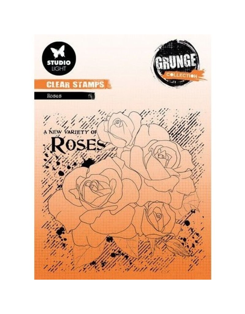 Studio Light SL Clear Stamp Roses Grunge collection nr.401